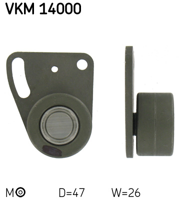 Tensioner Pulley, timing belt - VKM 14000 SKF